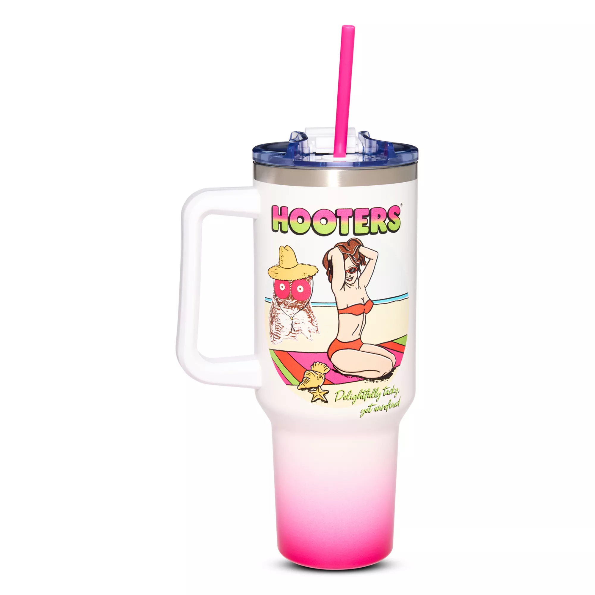 Hooters Beach Tumbler with Straw - 40 oz. at Spencer's