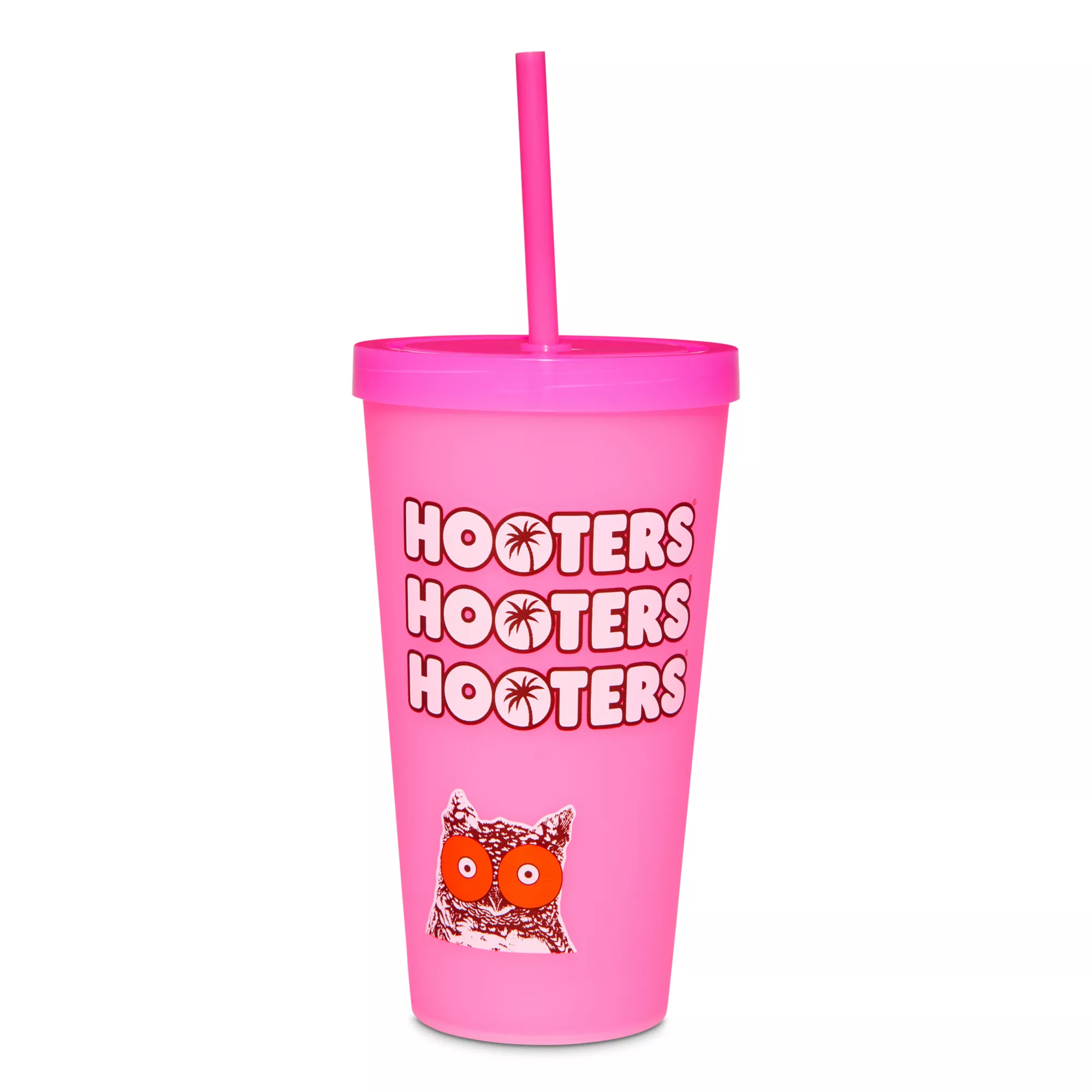 Multi-Pack Hooters Color Changing Cups with Straws 22 oz. - 4 Pack