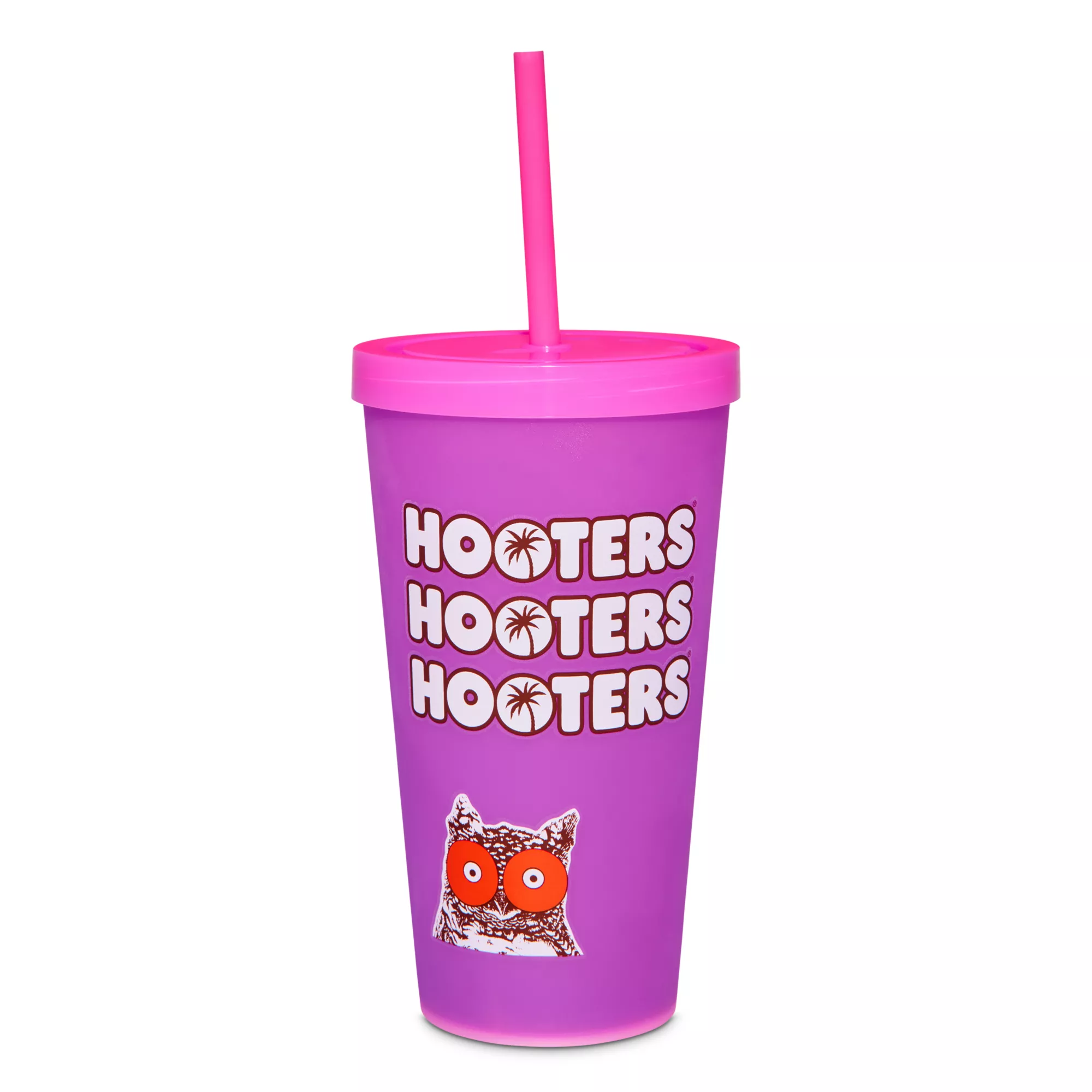 Spencer's Multi-Pack Hooters Color Changing Cups with Straws 22 oz