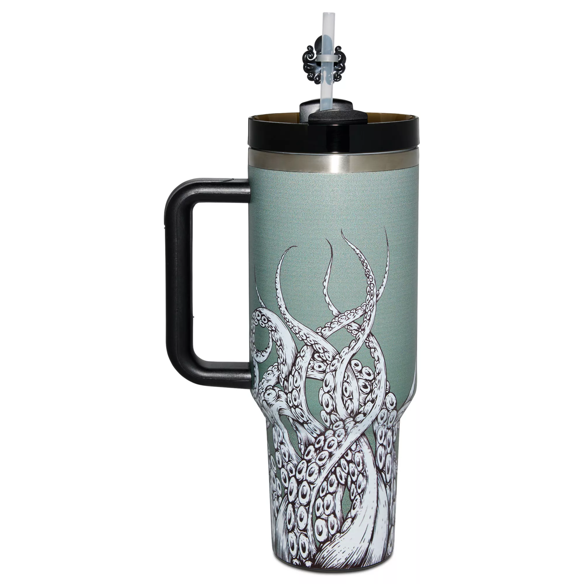 Octopus Tentacle Travel Tumbler with Straw Topper - 40 oz.