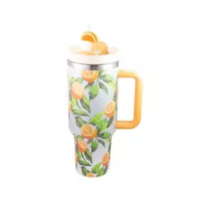 Orange Orchard Travel Tumbler with Straw - 40 oz. at Spencer's