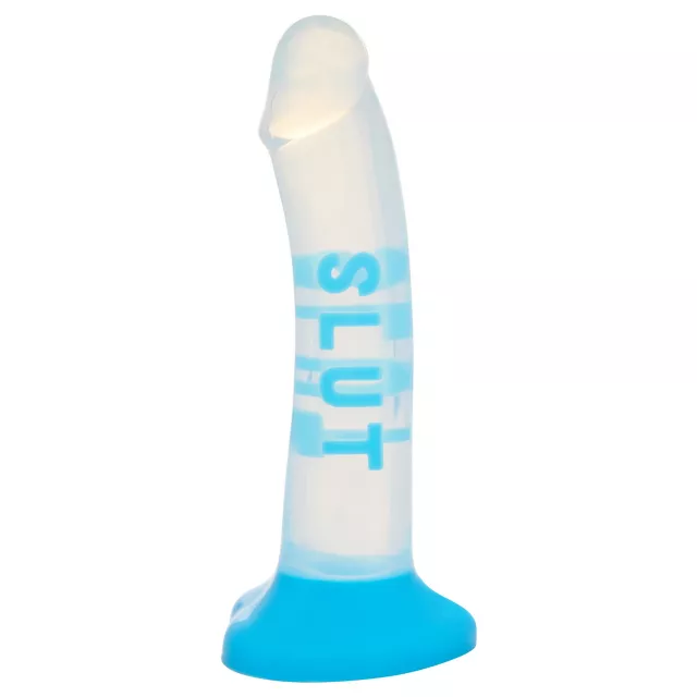 Slut Blue Suction Cup Dildo - 7 Inch at Spencer's