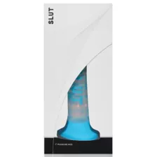 Slut Blue Suction Cup Dildo - 7 Inch at Spencer's
