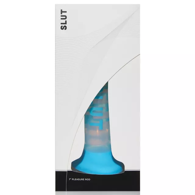 Slut Blue Suction Cup Dildo - 7 Inch at Spencer's