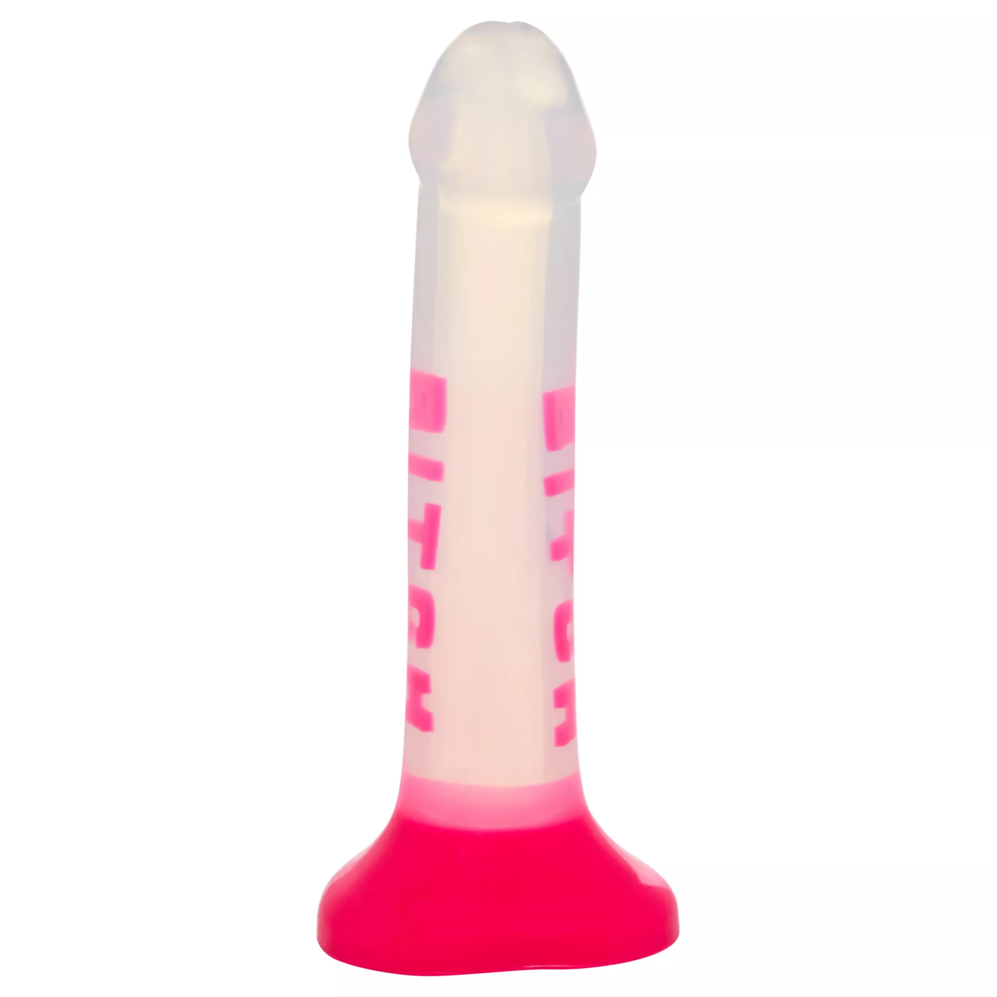 Bitch Pink Suction Cup Dildo - 7 Inch at Spencer's