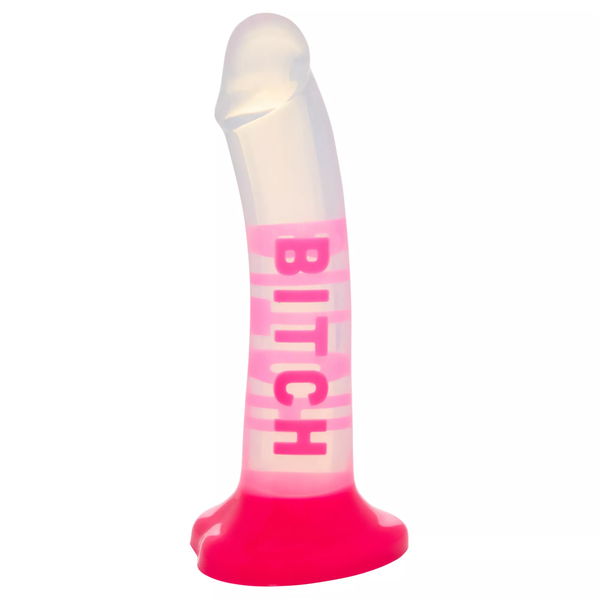 Bitch Pink Suction Cup Dildo - 7 Inch at Spencer's