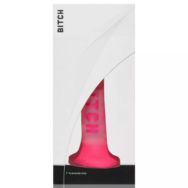 Bitch Pink Suction Cup Dildo - 7 Inch at Spencer's