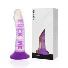 Fuck Me Purple Suction Cup Dildo - 7 Inch at Spencer's