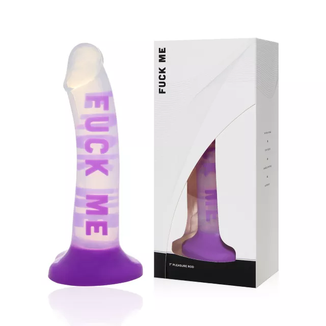Fuck Me Purple Suction Cup Dildo - 7 Inch at Spencer's
