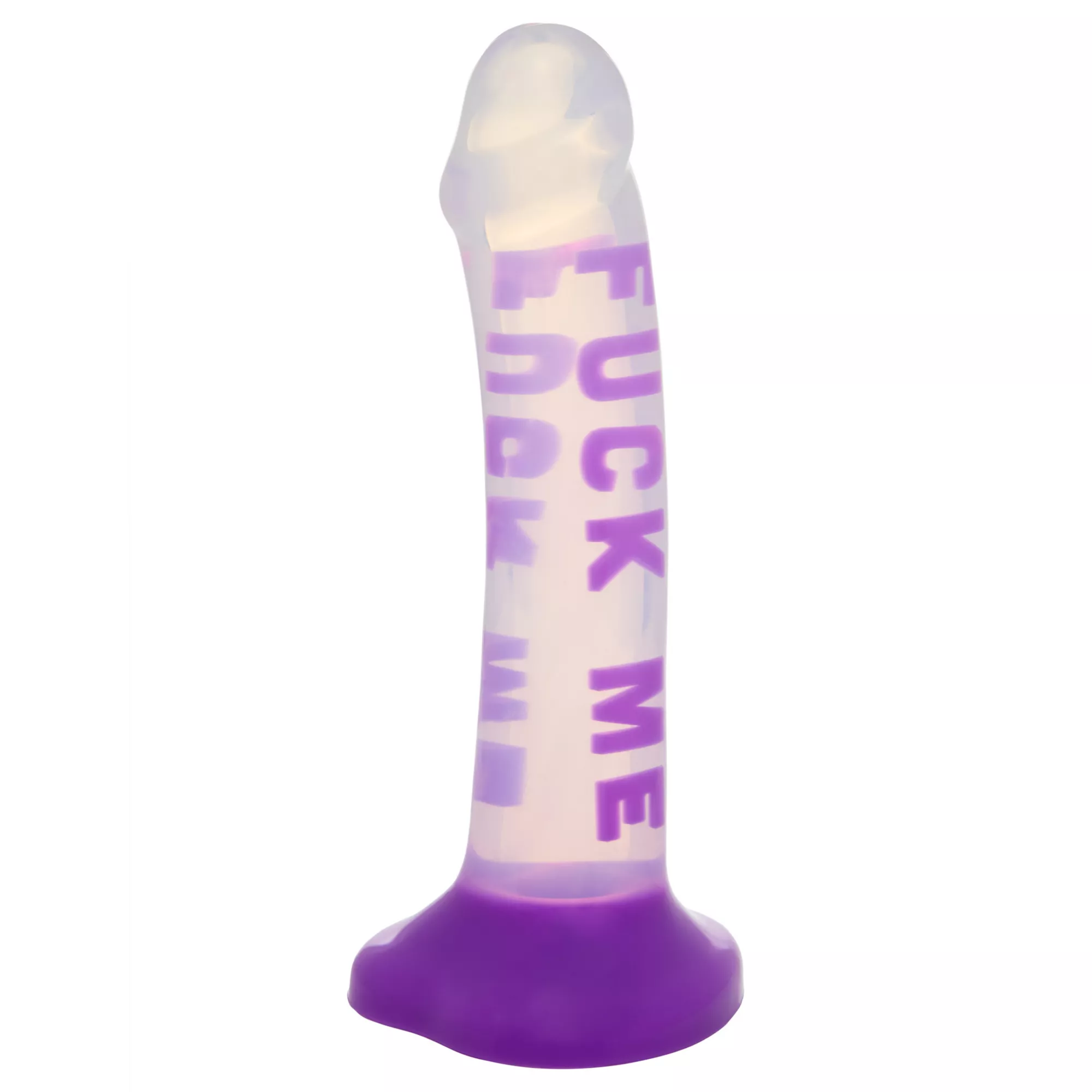 Fuck Me Purple Suction Cup Dildo - 7 Inch at Spencer's
