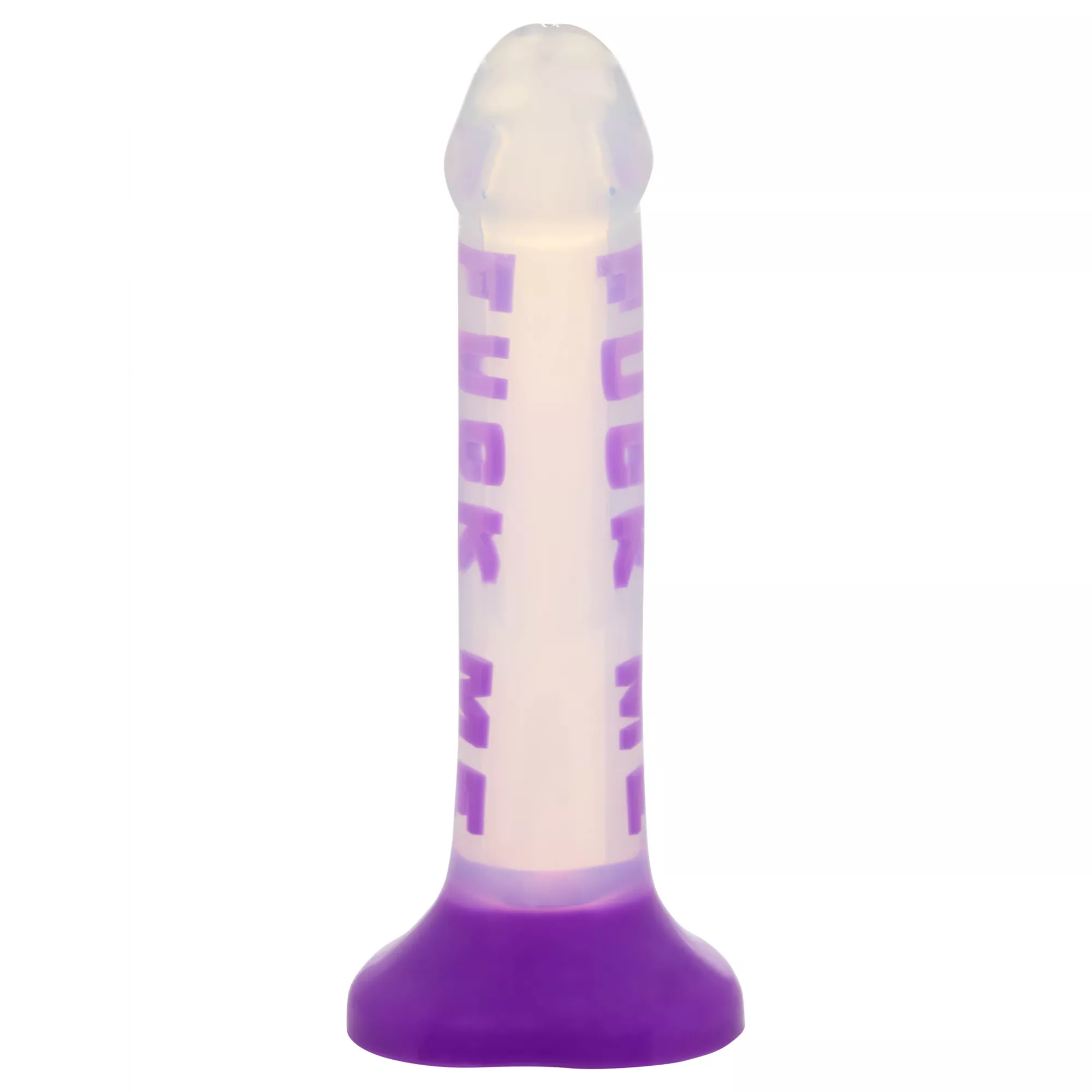 Fuck Me Purple Suction Cup Dildo - 7 Inch at Spencer's