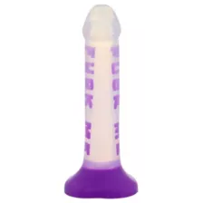 Fuck Me Purple Suction Cup Dildo - 7 Inch at Spencer's