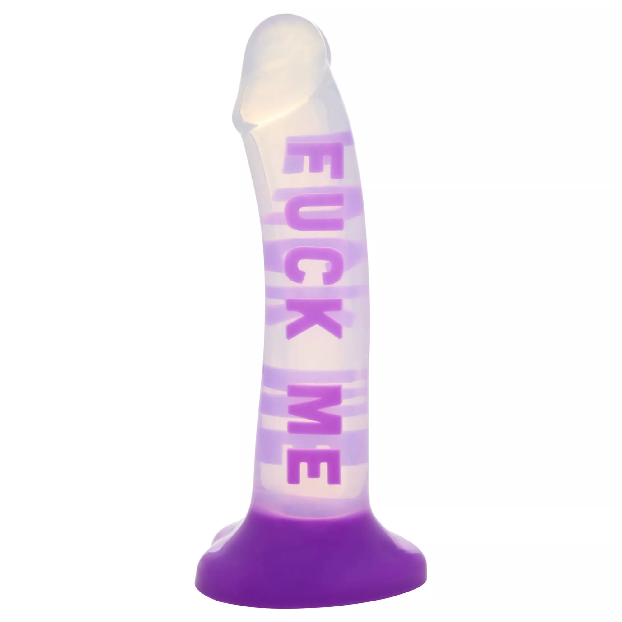 Fuck Me Purple Suction Cup Dildo - 7 Inch at Spencer's