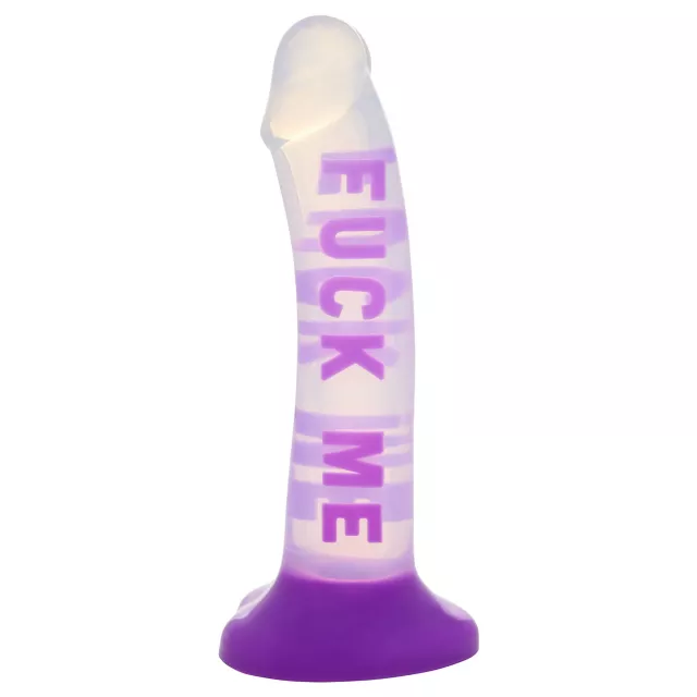 Fuck Me Purple Suction Cup Dildo - 7 Inch at Spencer's