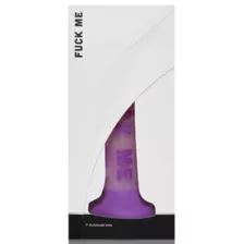 Fuck Me Purple Suction Cup Dildo - 7 Inch at Spencer's