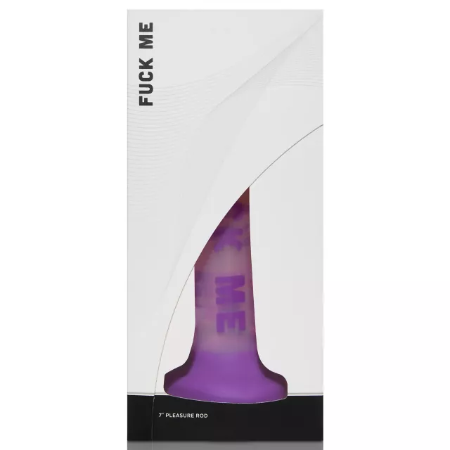 Fuck Me Purple Suction Cup Dildo - 7 Inch at Spencer's