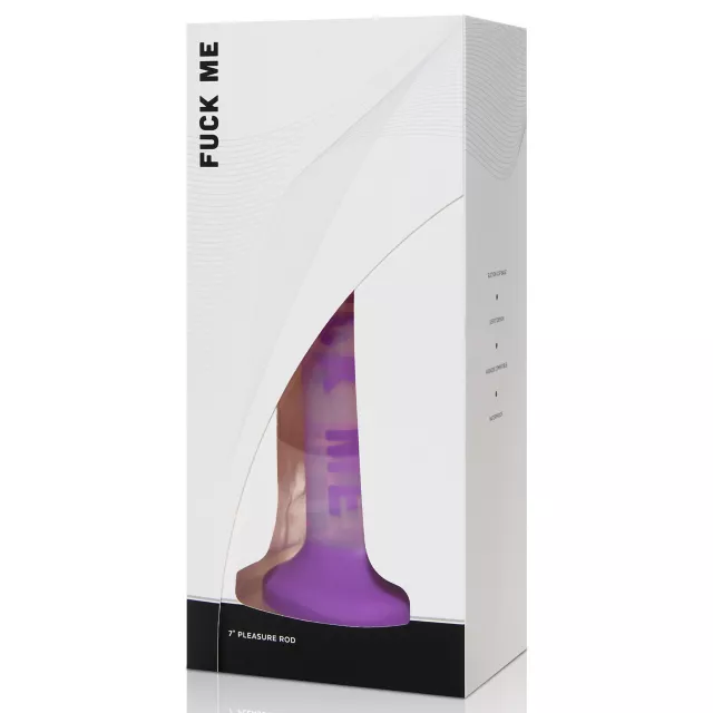 Fuck Me Purple Suction Cup Dildo - 7 Inch at Spencer's