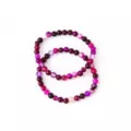Multi-Pack Pink Agate Bead Bracelets - 2 Pack at Spencer's
