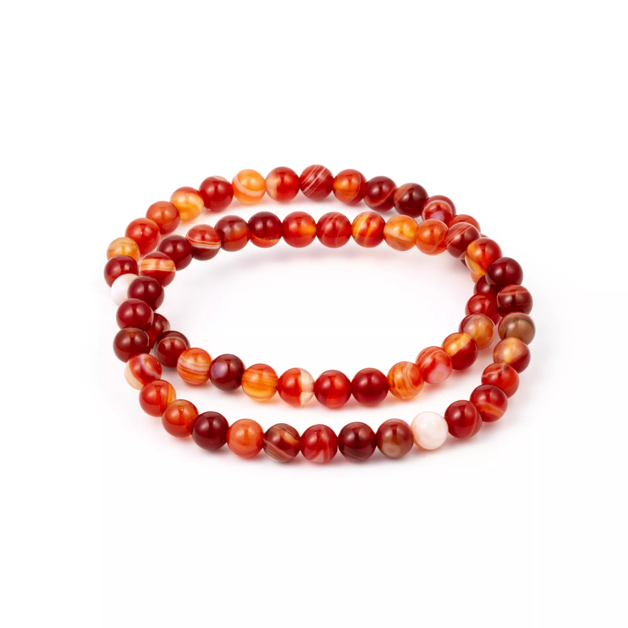 Fire Opal Stone Bracelet Set
