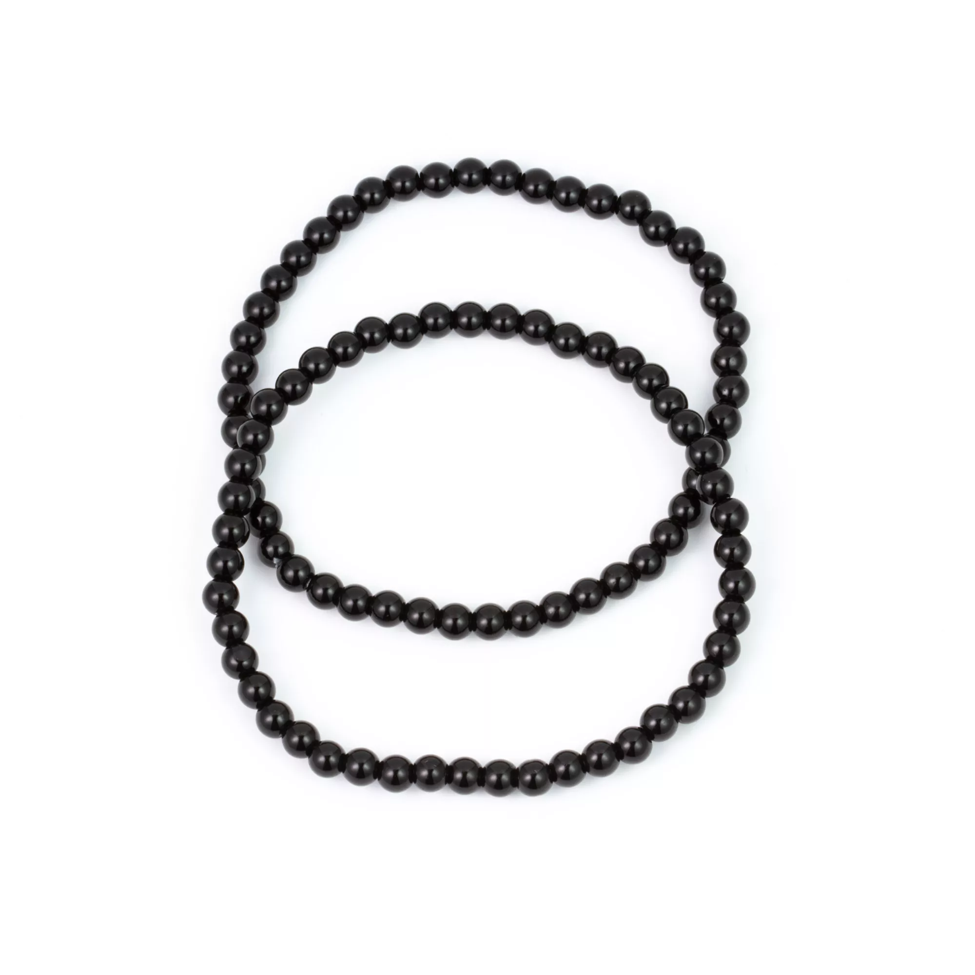Onyx Beaded Bracelet - 2 Pack at Spencer's