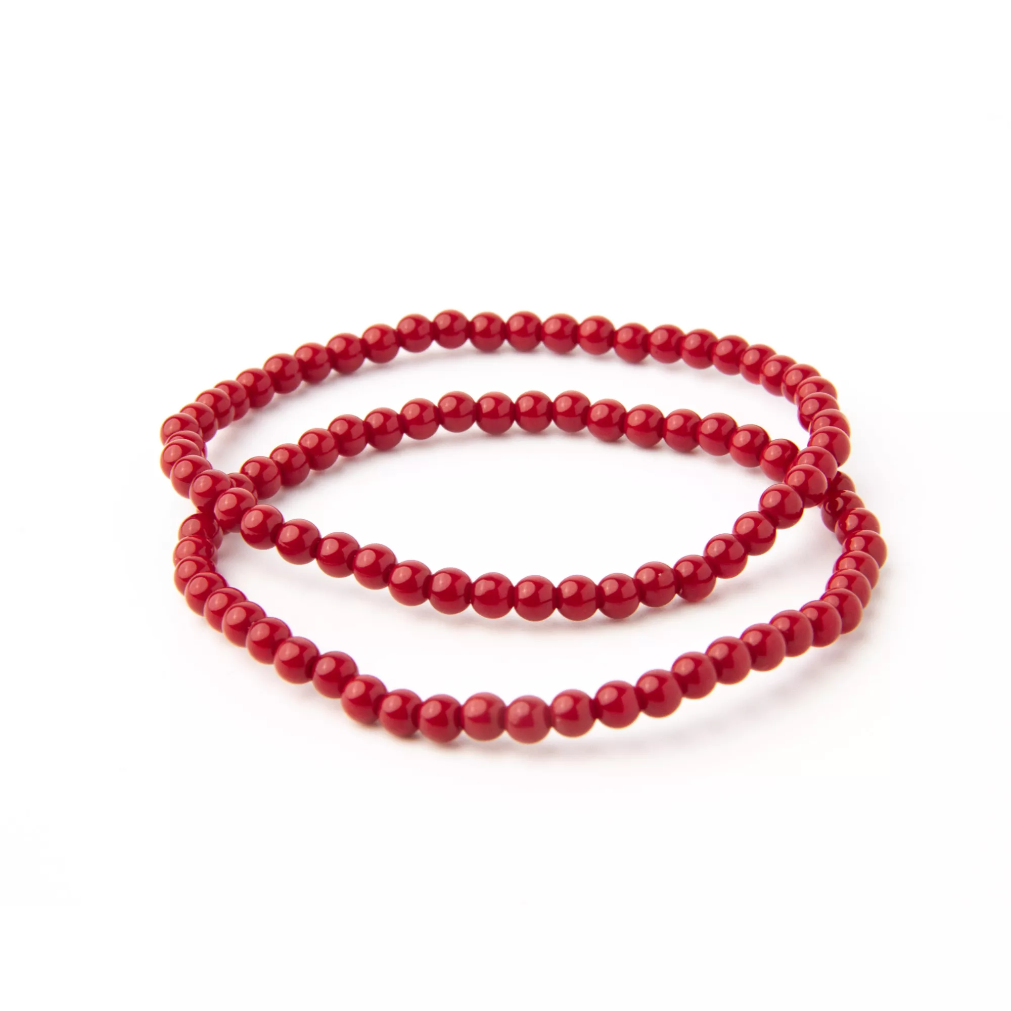 Rhodonite Beaded Bracelet - 2 Pack at Spencer's