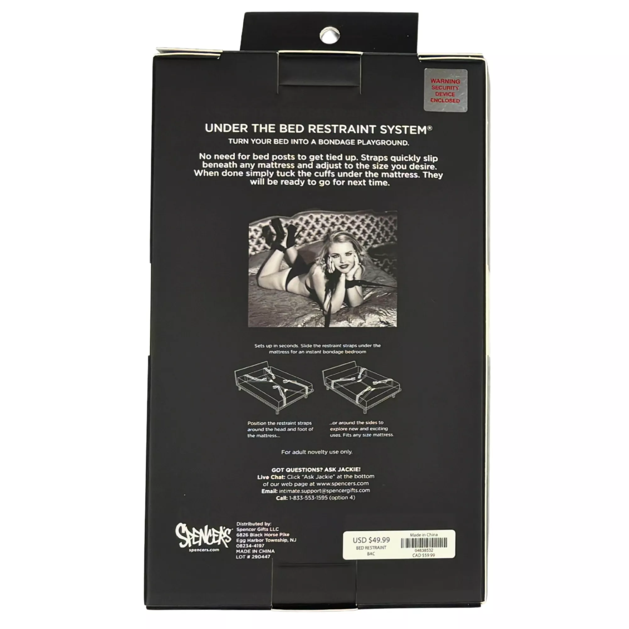 Under the Bed Restraint System - Sportsheets at Spencer's