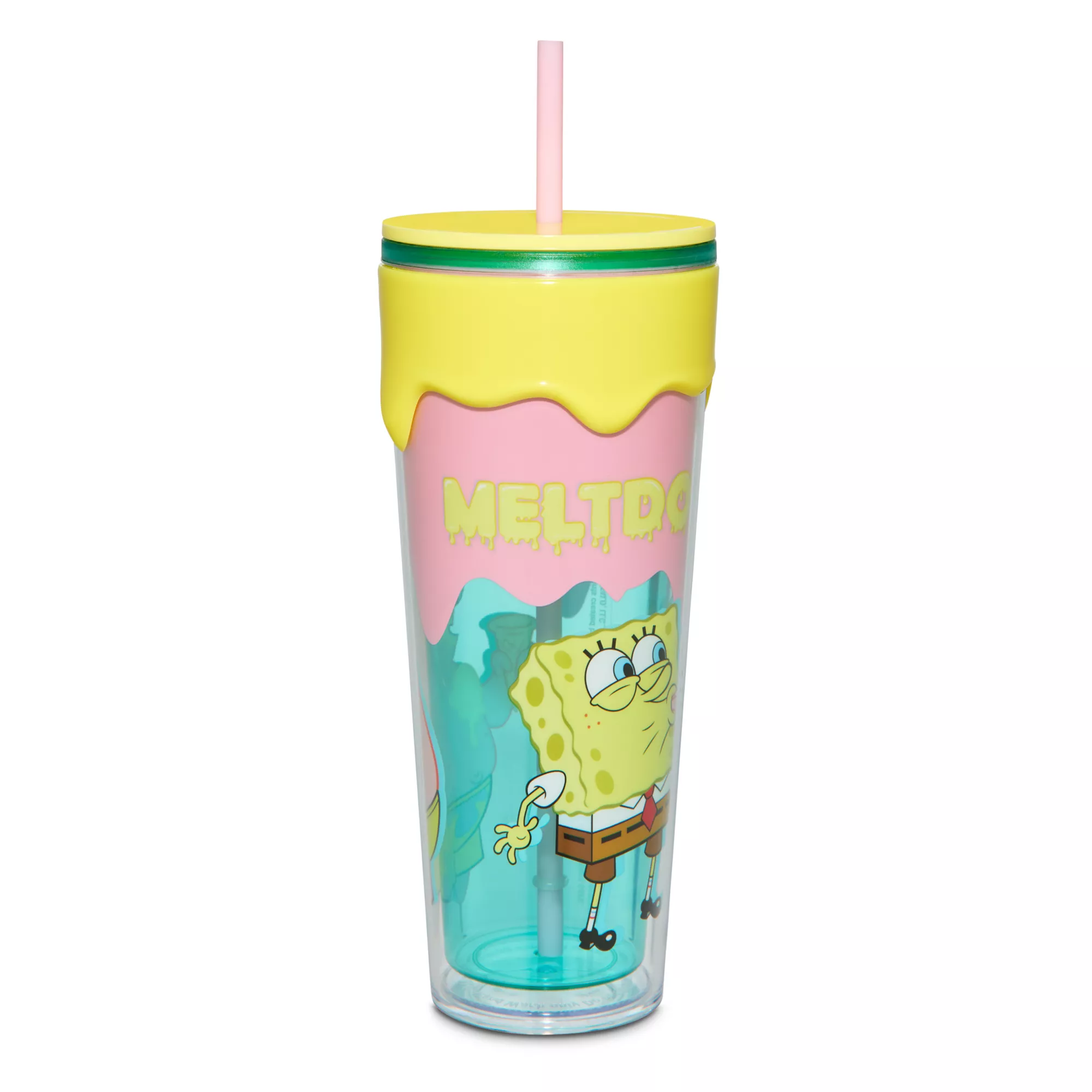 SpongeBob SquarePants Ice Cream Drip Cup with Straw - 26 oz. at Spencer's