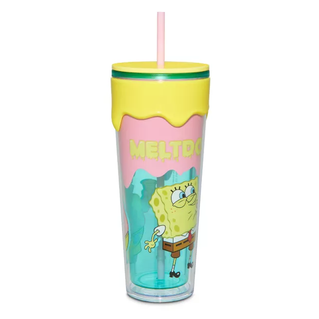 SpongeBob SquarePants Ice Cream Drip Cup with Straw - 26 oz. at Spencer's