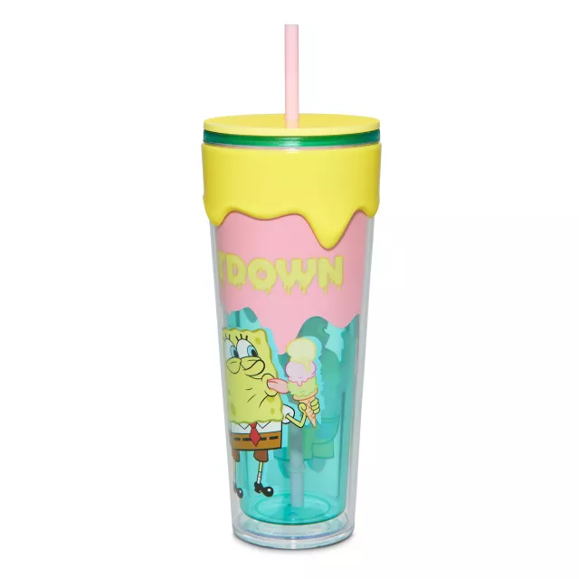 SpongeBob SquarePants Ice Cream Drip Cup with Straw - 26 oz. at Spencer's