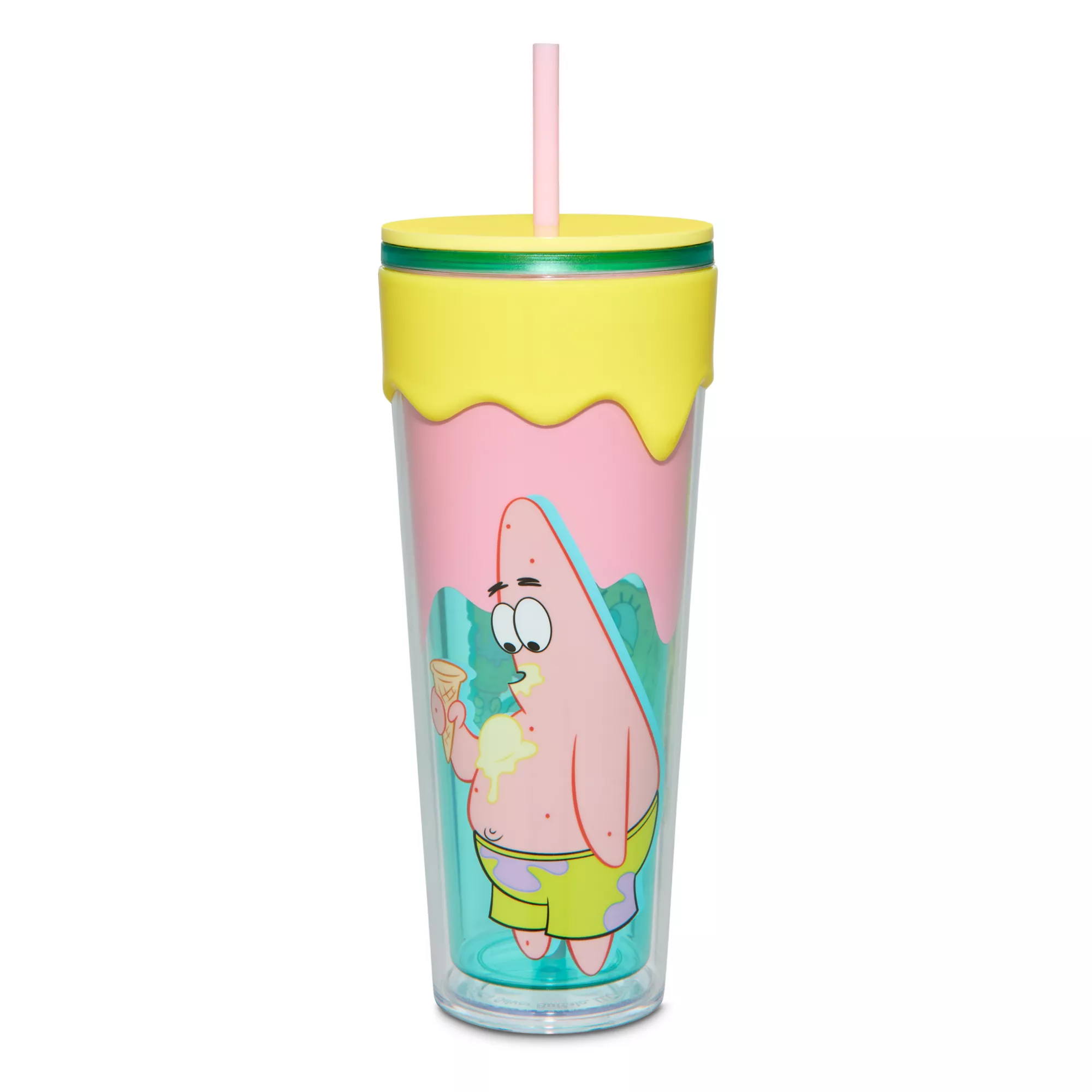 SpongeBob SquarePants Ice Cream Drip Cup with Straw - 26 oz. at Spencer's