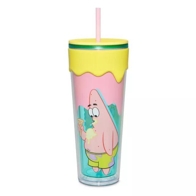 SpongeBob SquarePants Ice Cream Drip Cup with Straw - 26 oz. at Spencer's
