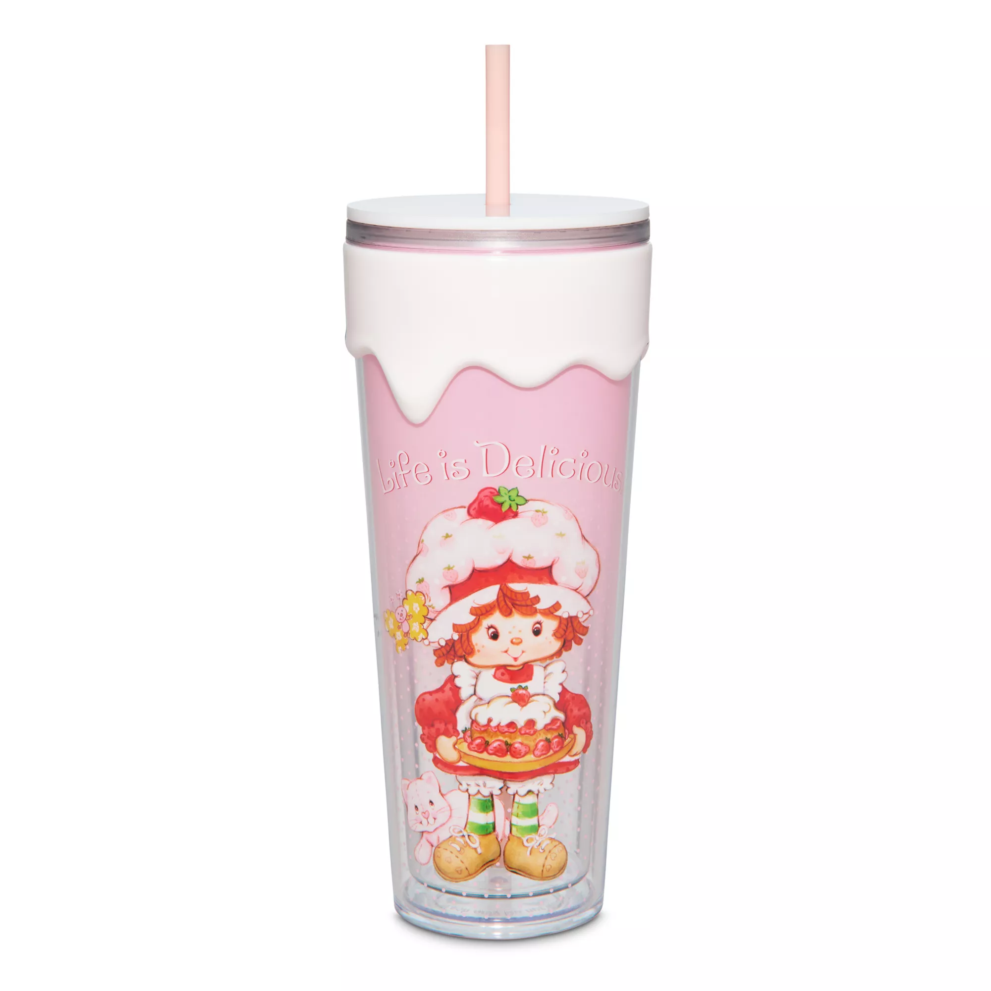 Strawberry Shortcake Life is Delicious Cup with Straw - 26 oz. at Spencer's