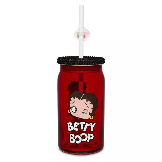 Betty Boop Bedazzled Cup with Straw Topper at Spencer's