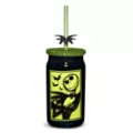 Your Worst Nightmare Rhinestone Glass with Straw 15 oz. - The Nightmare Before Christmas at Spencer's