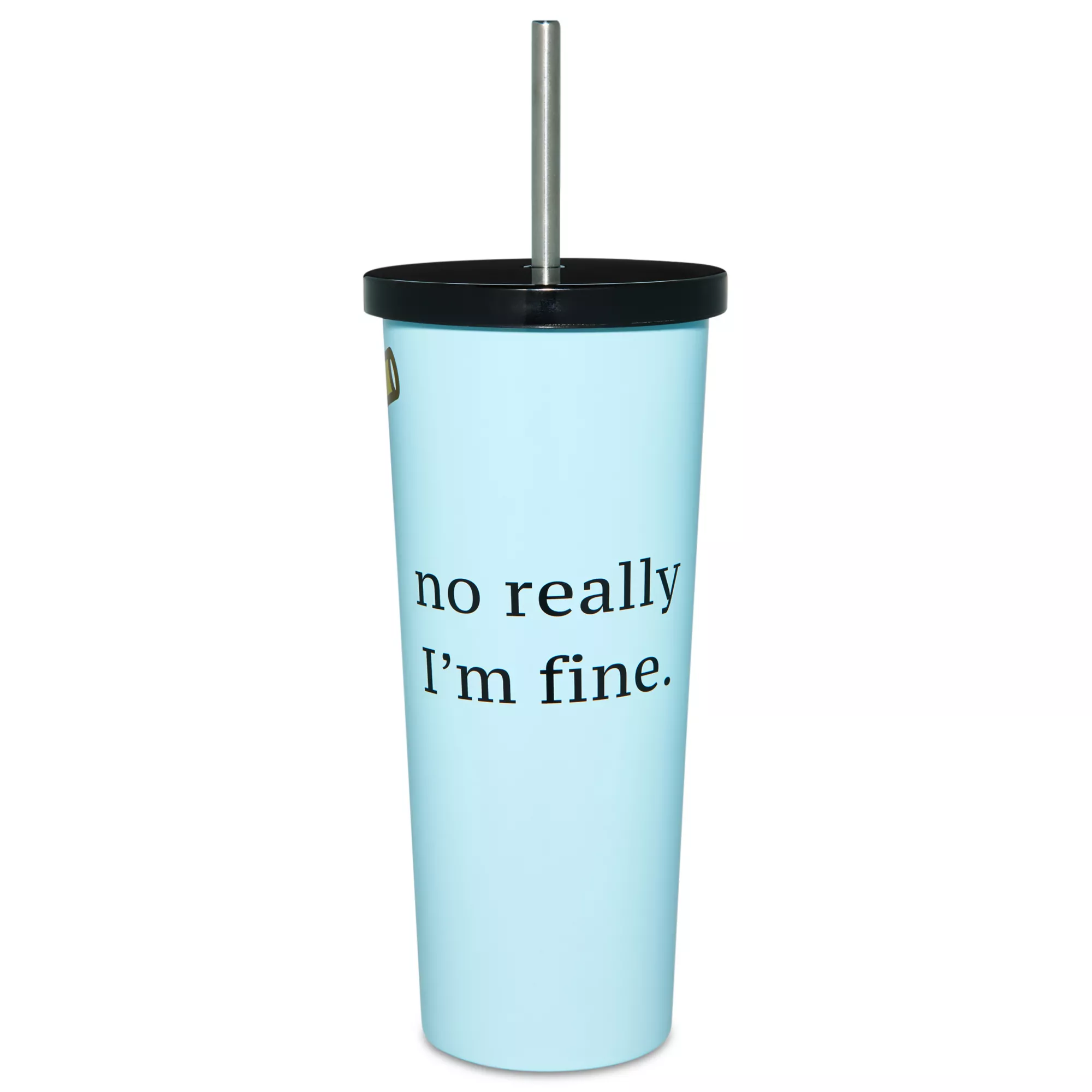 It's Happy Bunny I'm Fine Cup with Straw - 25 oz. at Spencer's