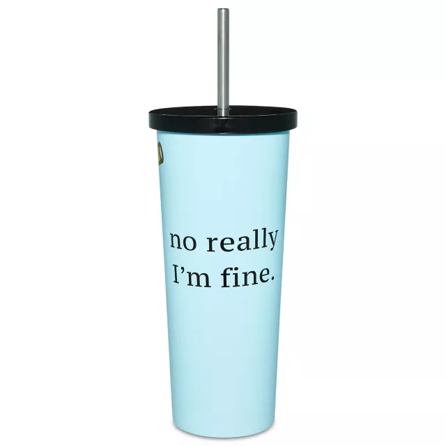 It's Happy Bunny I'm Fine Cup with Straw - 25 oz. at Spencer's