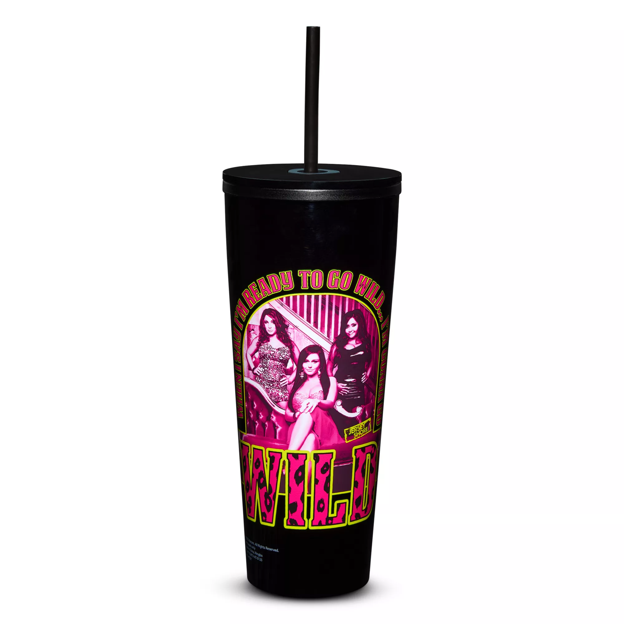 Jersey Shore Ready to Go Wild Cup with Straw - 26 oz. at Spencer's