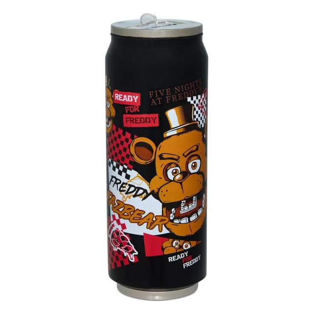 Freddy Fazbear Can Water Bottle 17 oz. - Five Nights at Freddy's at Spencer's