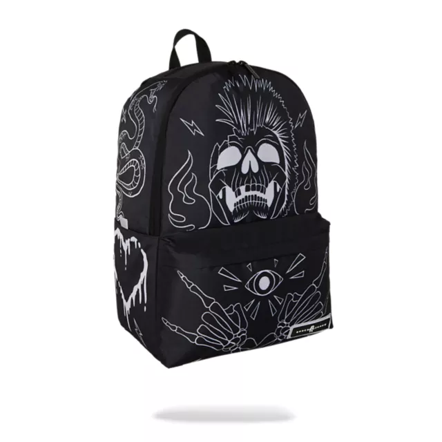 Black and White Rocker Art Backpack