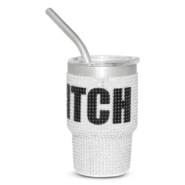 Bedazzled Bitch Mini Tumbler with Straw - 3 oz.