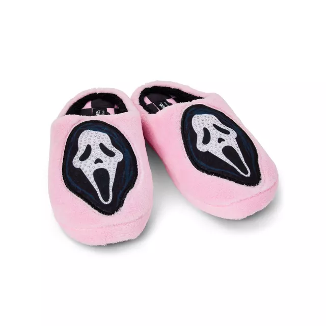 Rhinestone Ghost Face Slippers at Spencer's