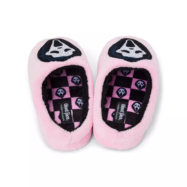 Rhinestone Ghost Face Slippers at Spencer's