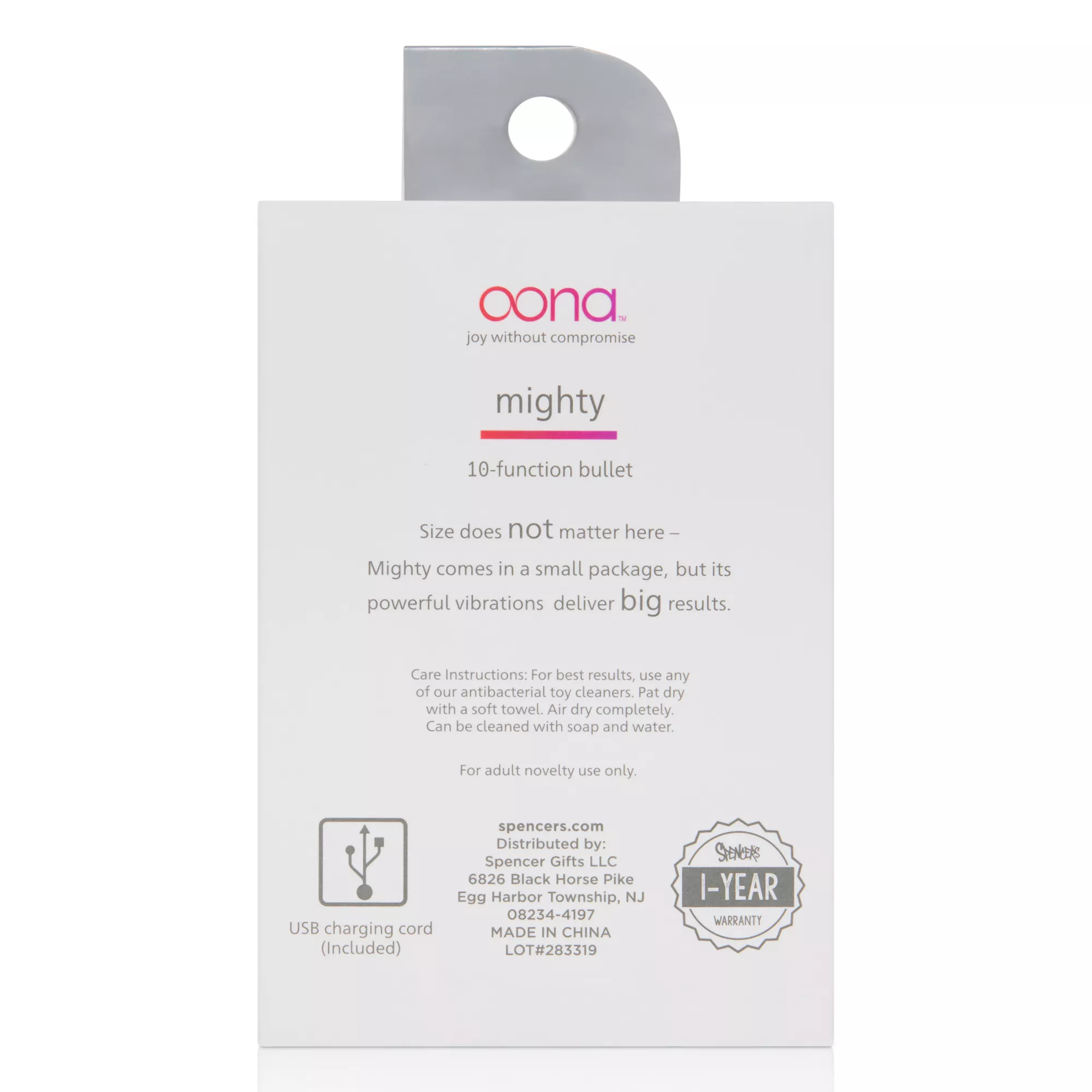 Oona Mighty Bullet Vibrator Pink at Spencer's