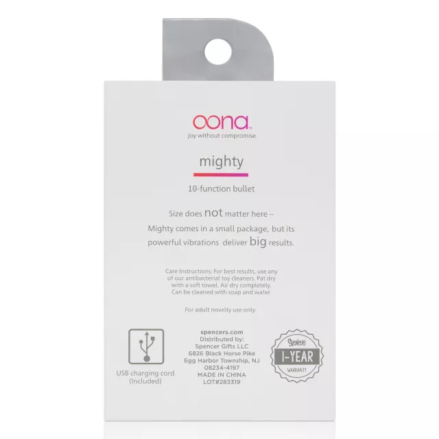 Oona Mighty Bullet Vibrator Pink at Spencer's