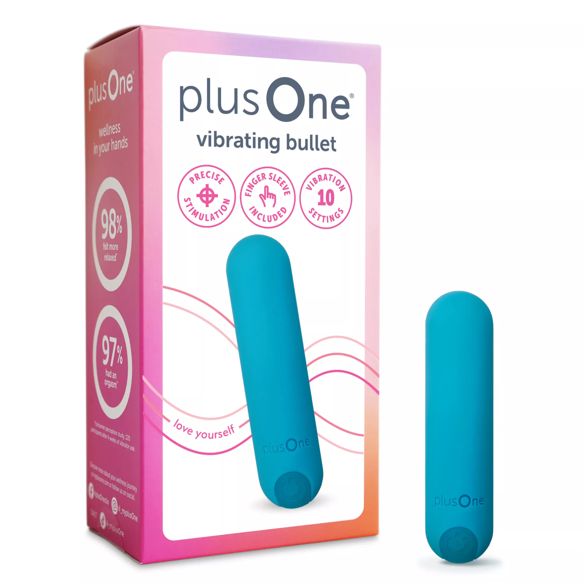plusOne Vibrating Bullet Teal at Spencer's