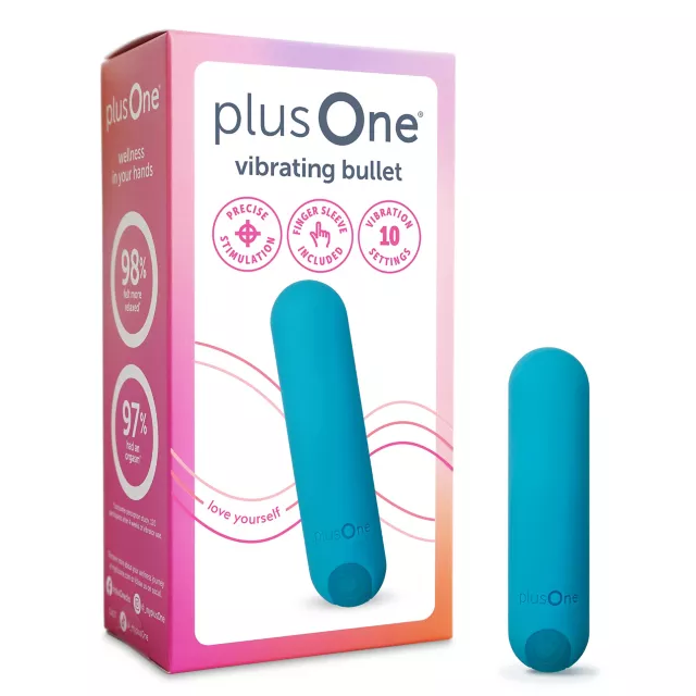plusOne Vibrating Bullet Teal at Spencer's