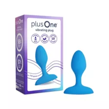 plusOne Vibrating Plug Blue at Spencer's