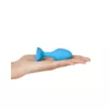 plusOne Vibrating Plug Blue at Spencer's