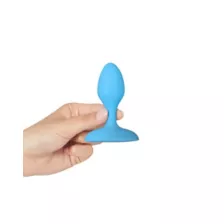 plusOne Vibrating Plug Blue at Spencer's