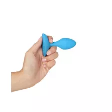 plusOne Vibrating Plug Blue at Spencer's